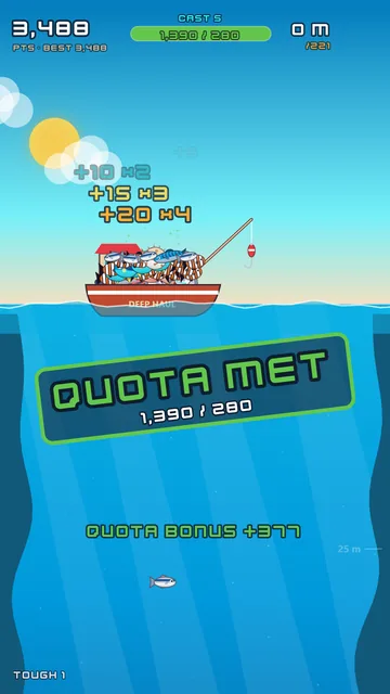 Quota met: 1,390 hauled against a quota of 280